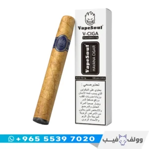 سحبة جاهزة فيب سول في سيجا 4000 سحبة بتصميم سيجار ونكهة هافانا سيجار