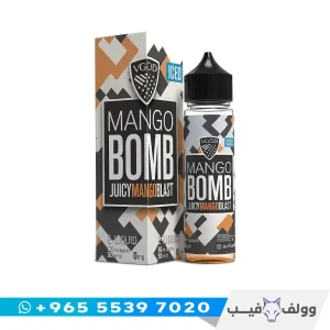 قنينة نكهة في جود مانجو بوم إيس زيرو نيكوتين ٦٠ مل من وولف فيب الكويت
